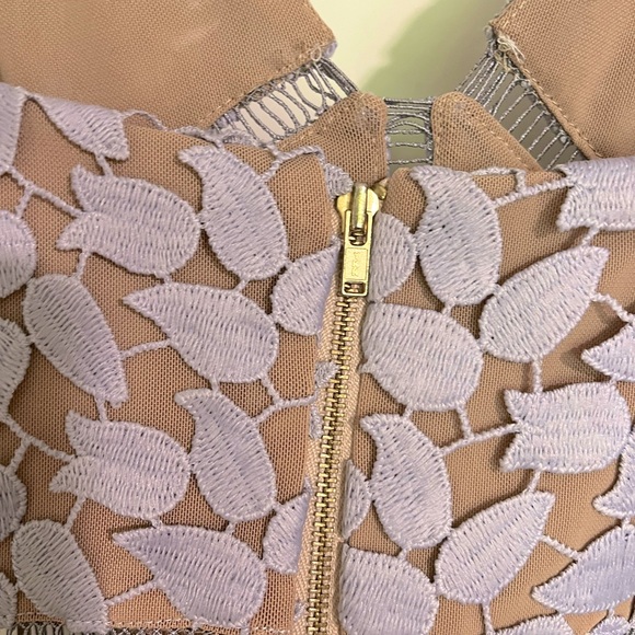 Self-Portrait light purple lace midi dress - Picture 6 of 8